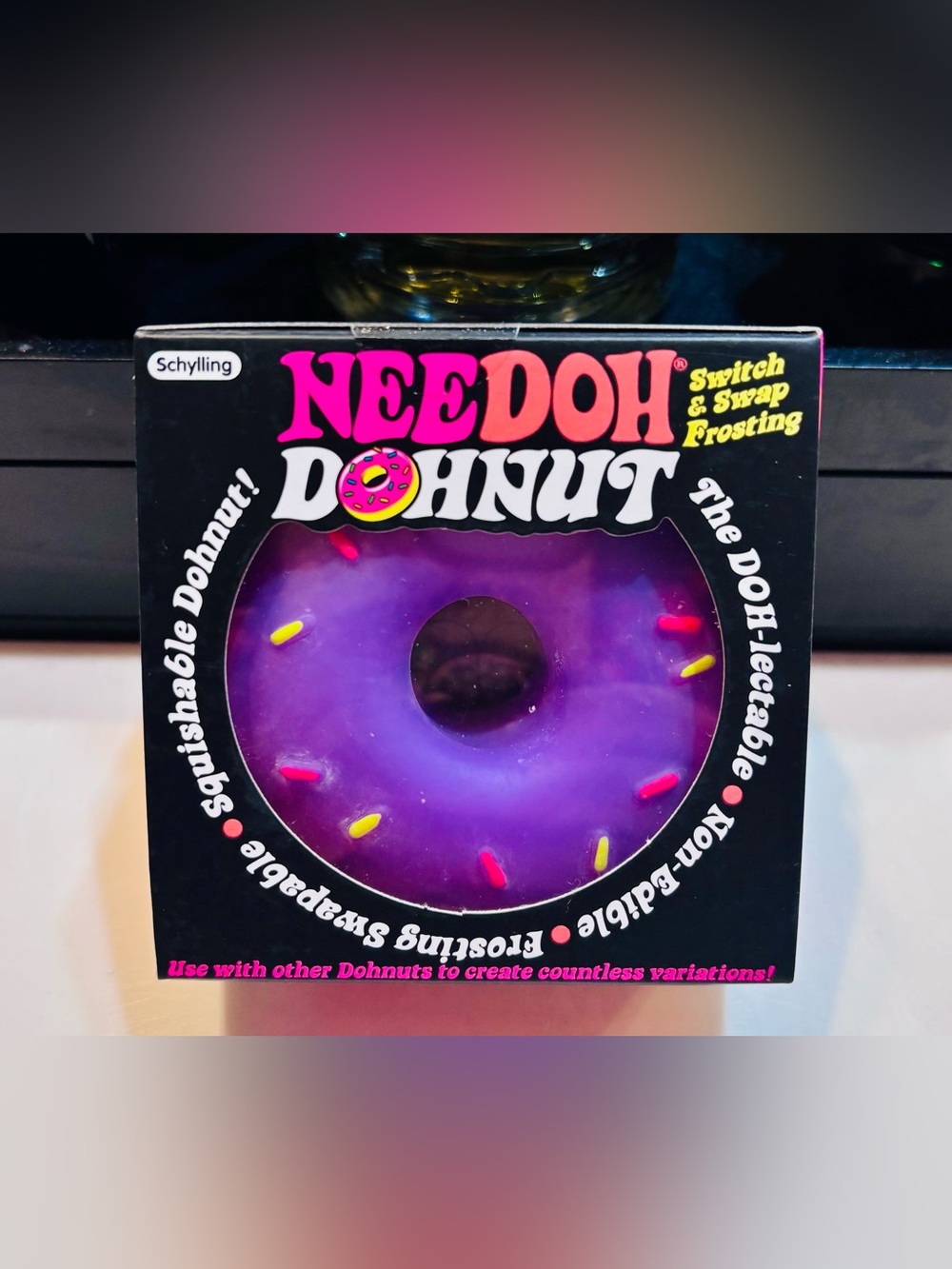 NeeDoh Dohnut Purple Sprinkle NEW